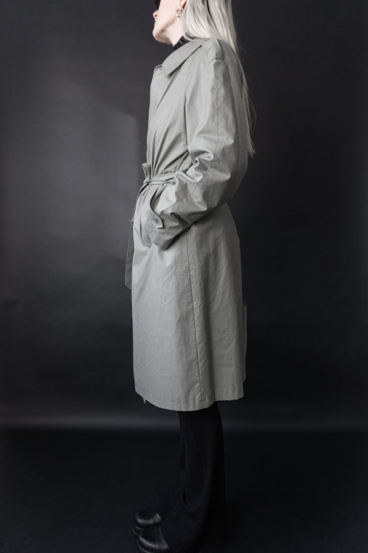 Vintage Trenchcoat aus beiger Baumwolle