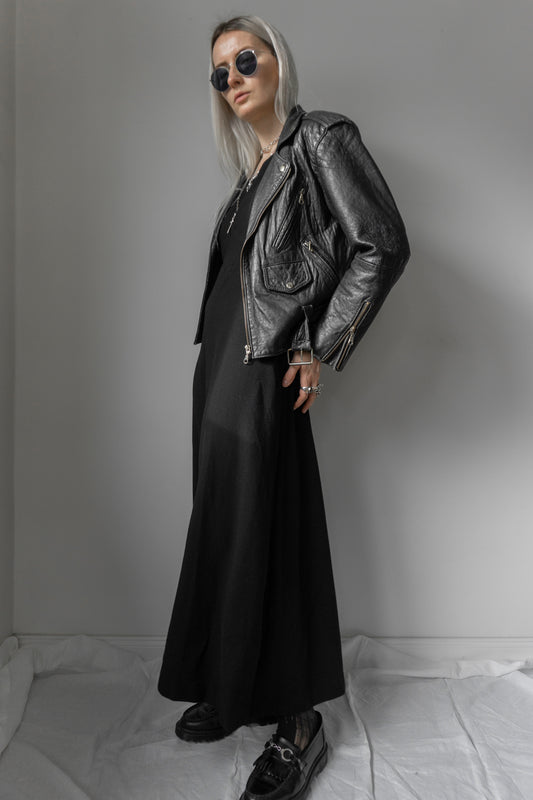 Maxikleid, Schwarz, M - theplaincircle vintage