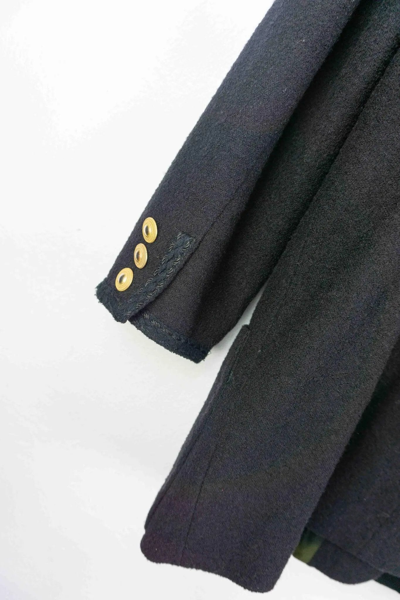 Blazer Boucle Schwarz - theplaincircle vintage