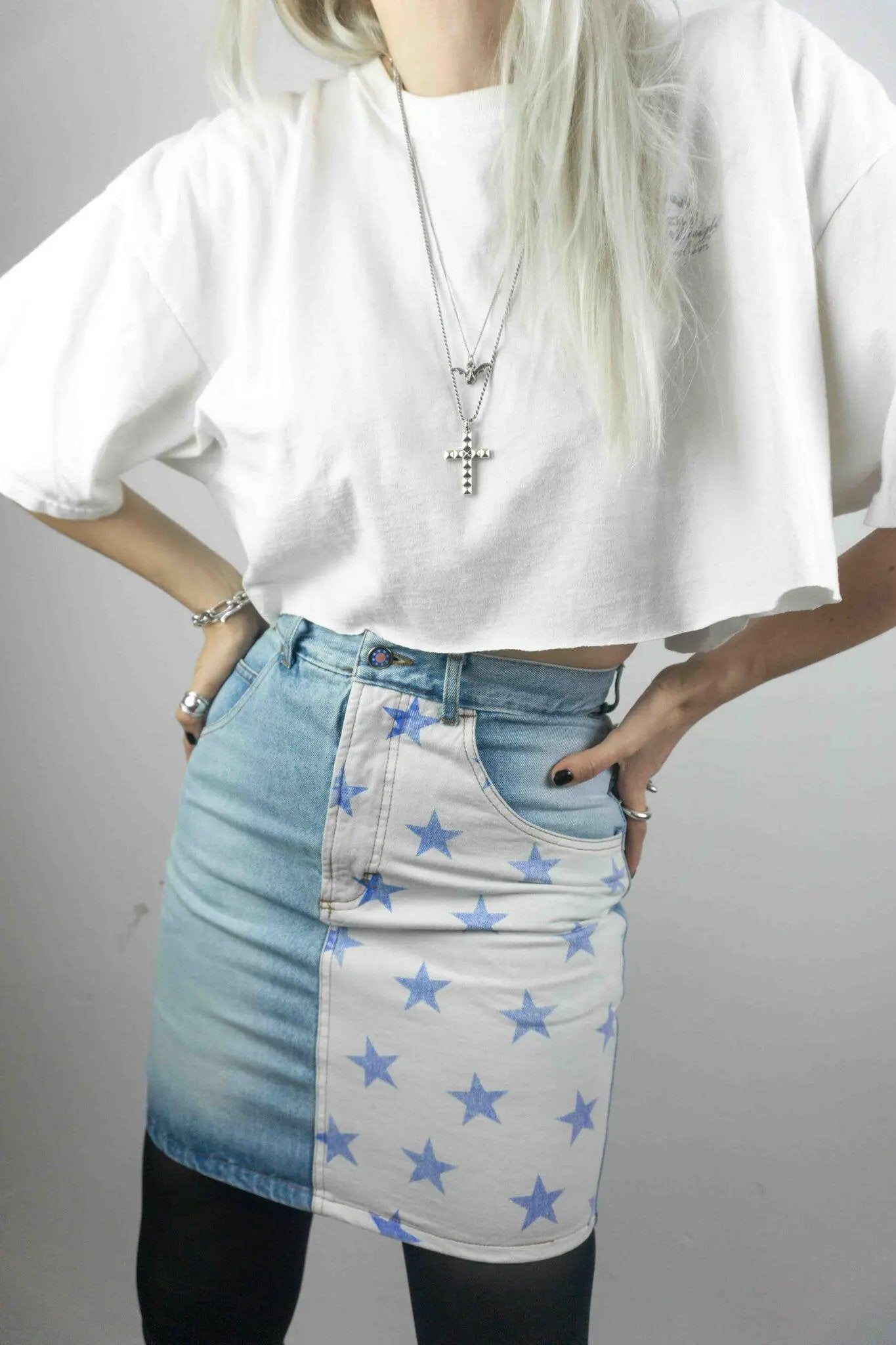 Jeansrock Denim USA - theplaincircle vintage