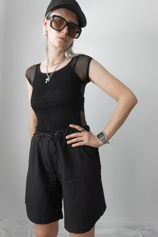 Shorts, Schwarz, L - theplaincircle vintage