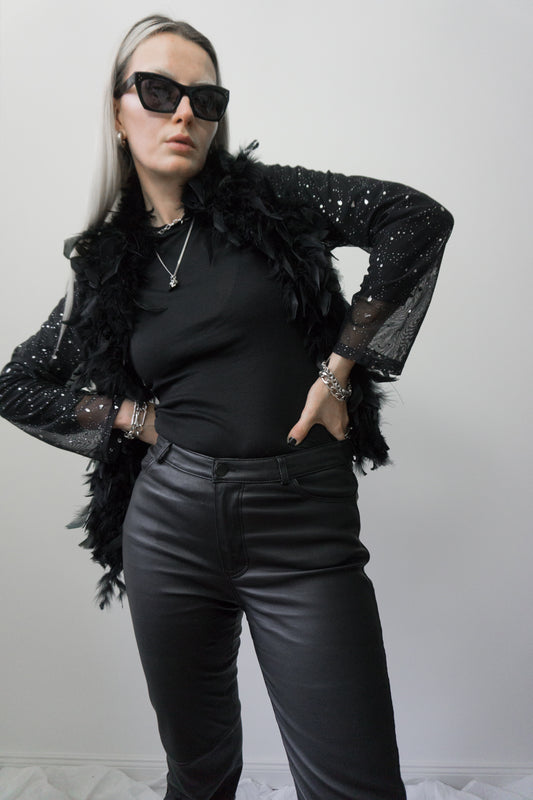 Jacke, Glitzer, M - theplaincircle vintage