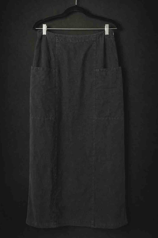 Vintage OSKA Leinenrock in Midi-Länge, S–M theplaincircle vintage