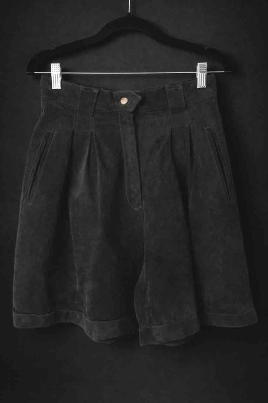 80s Ledershorts Schwarz XS–S theplaincircle vintage