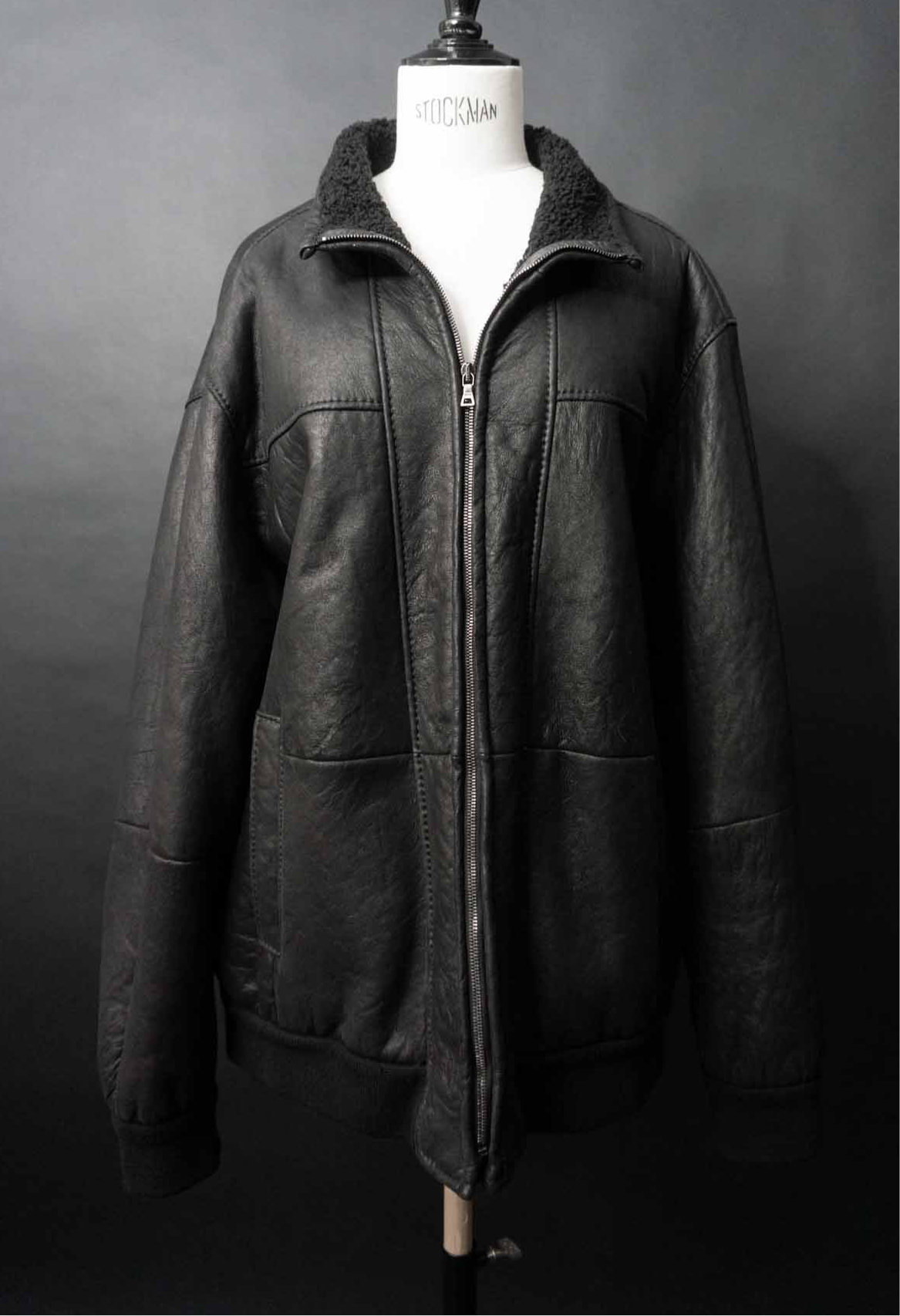 Vintage oversized Lammfell Blouson, M–XL theplaincircle vintage