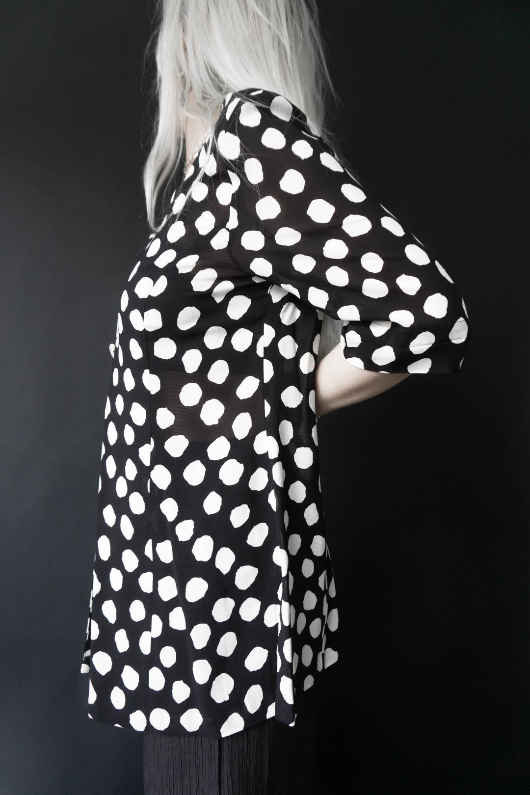 80s blouse dots, S–L