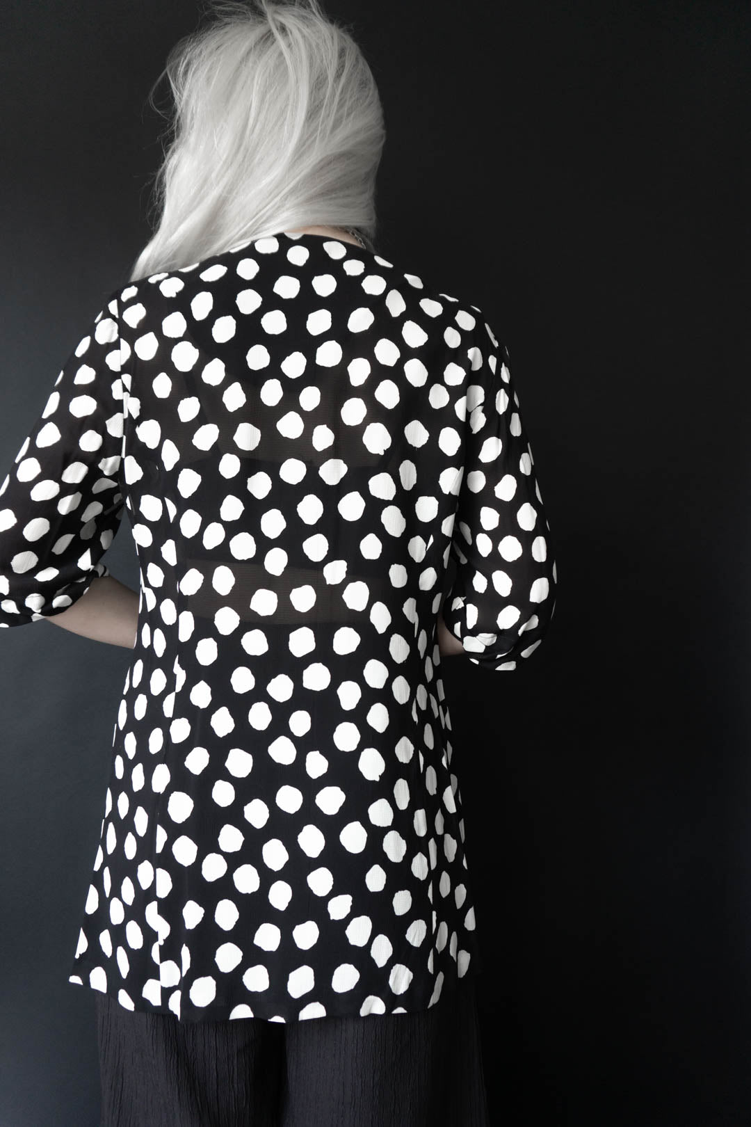 80s blouse dots, S–L