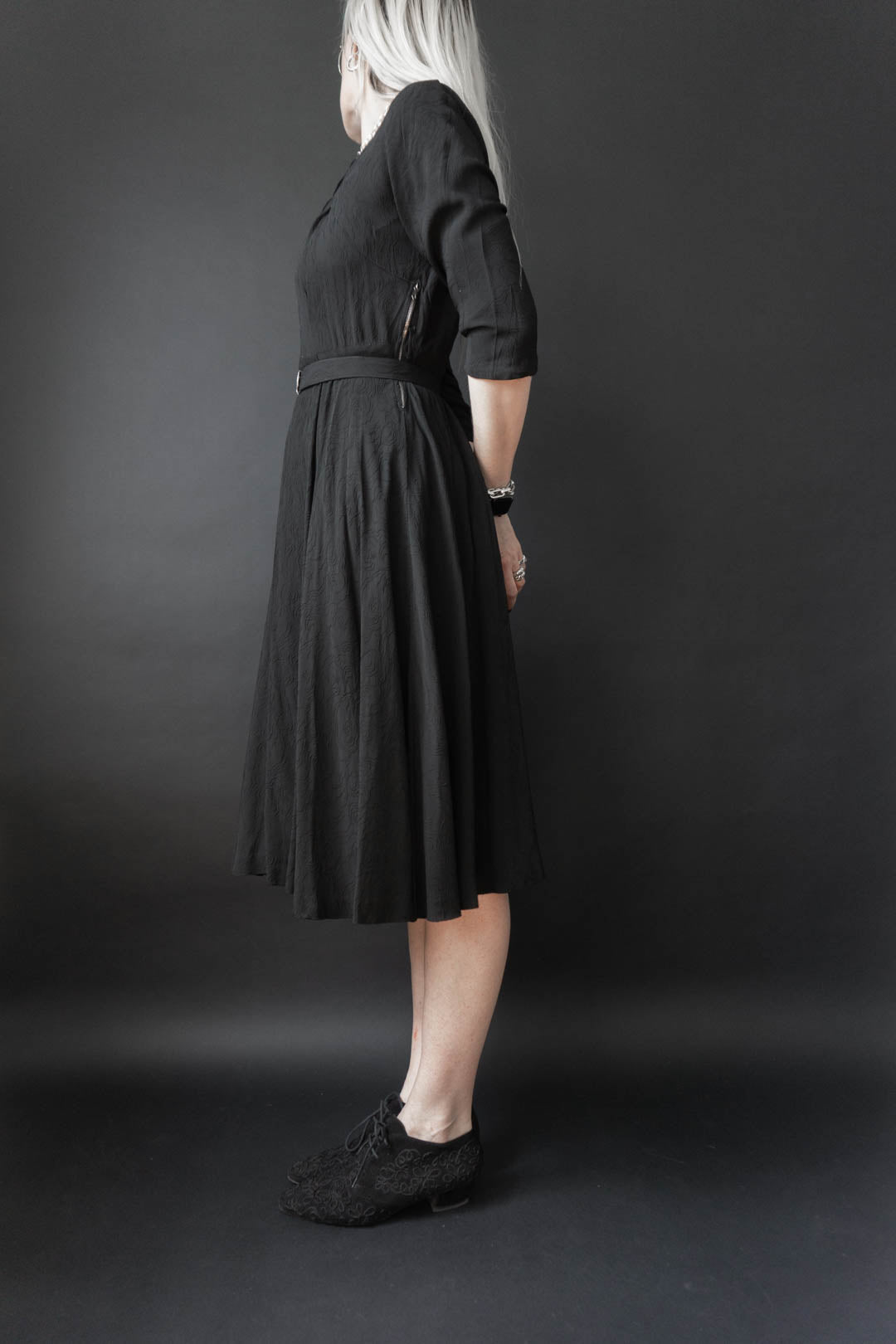 50s Dress Black, S–M