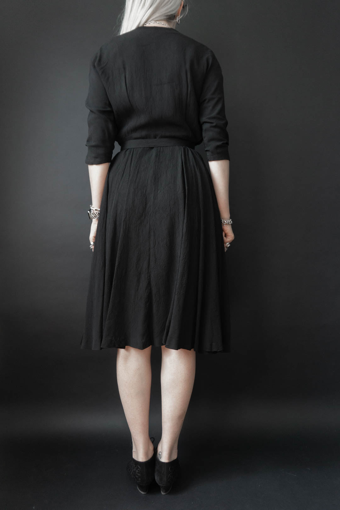 50s Dress Black, S–M