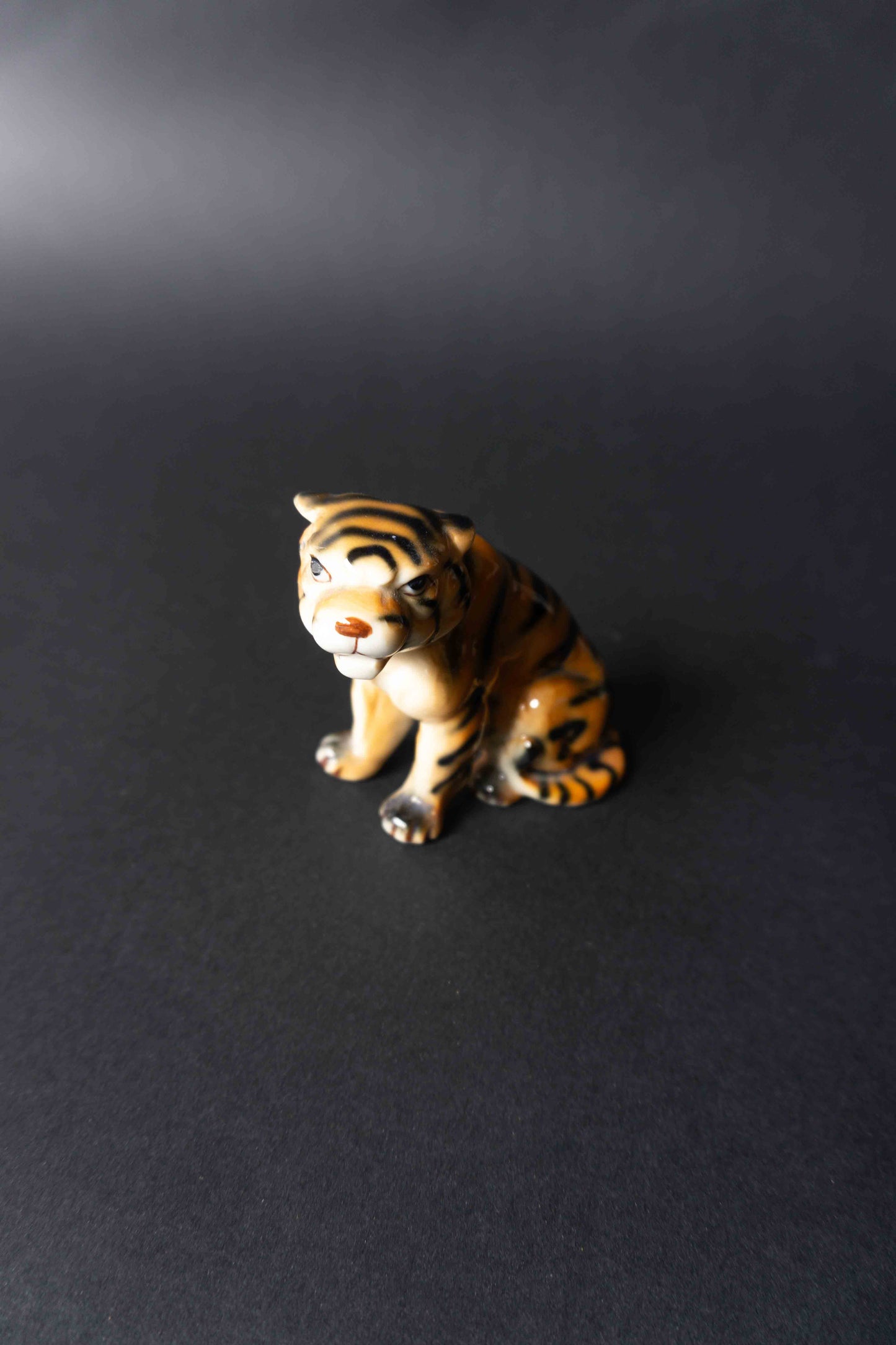Vintage Porzellan Figur Tiger theplaincircle vintage