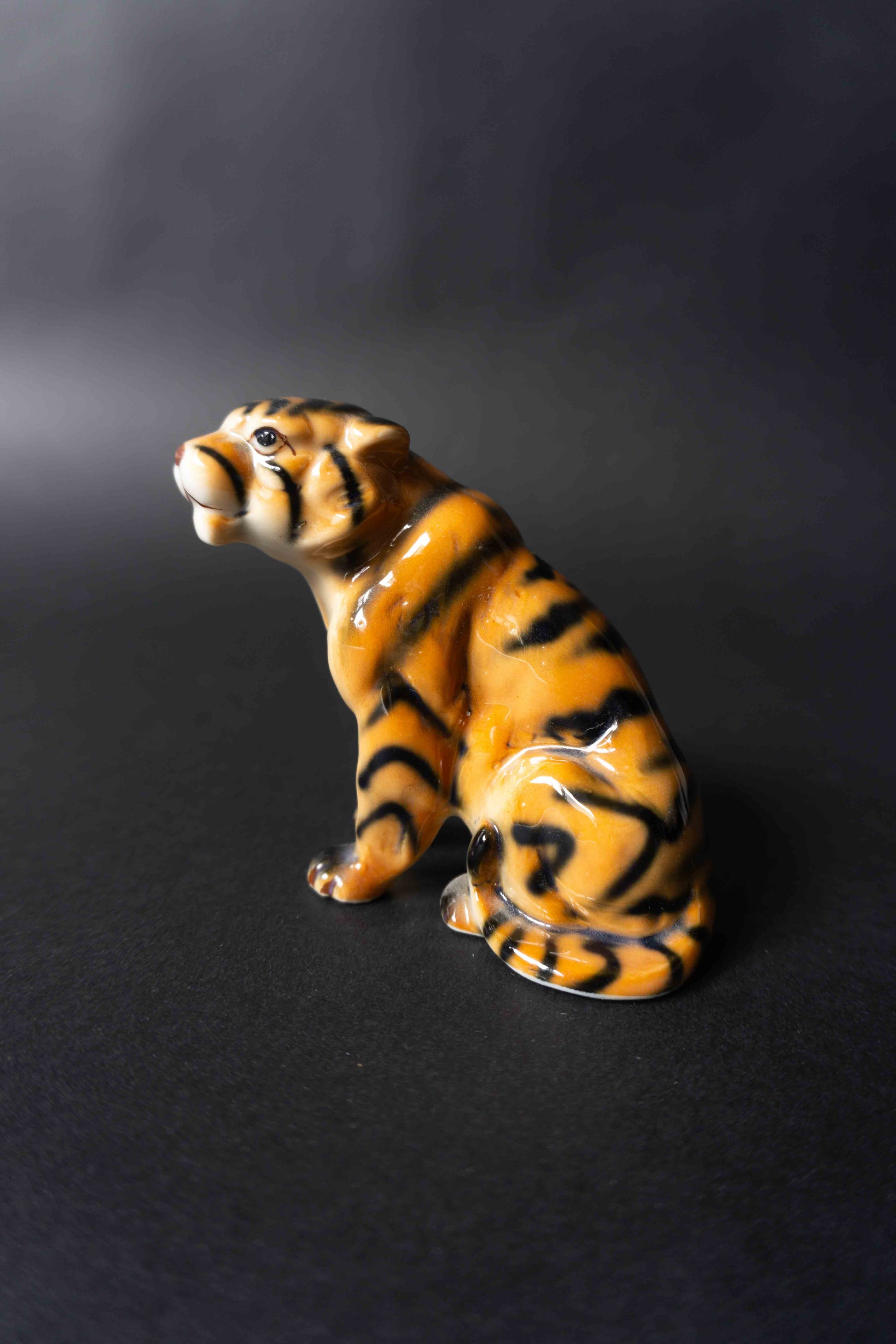 Vintage Porzellan Figur Tiger theplaincircle vintage