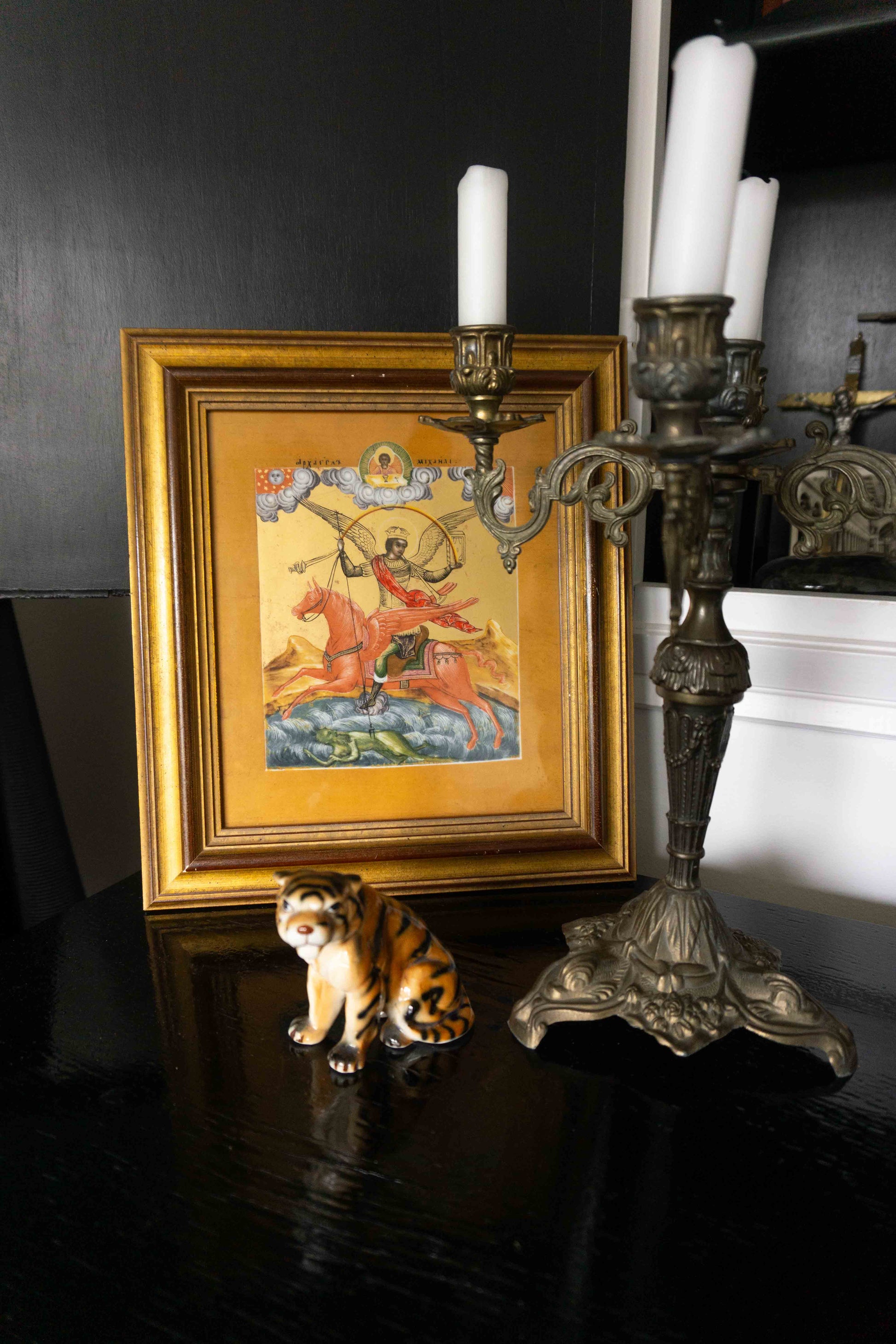 Vintage Porzellan Figur Tiger theplaincircle vintage