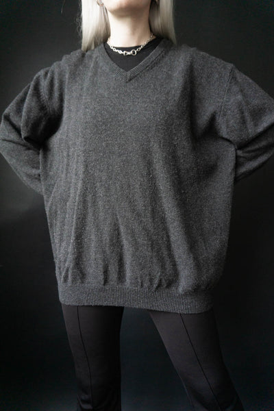 –Personal Archive– Oversize Pullover Anthrazit Wolle