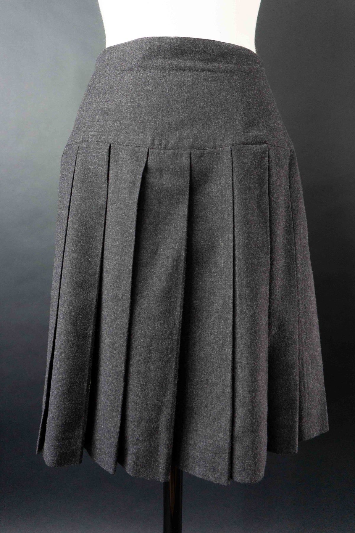 Vintage Strenesse Faltenrock, Wolle, S–M