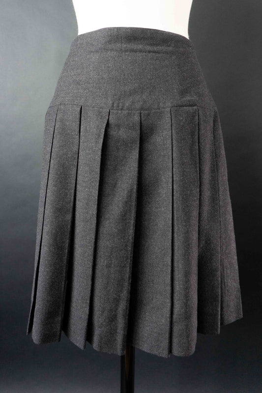 Vintage Strenesse Faltenrock, Wolle, S–M