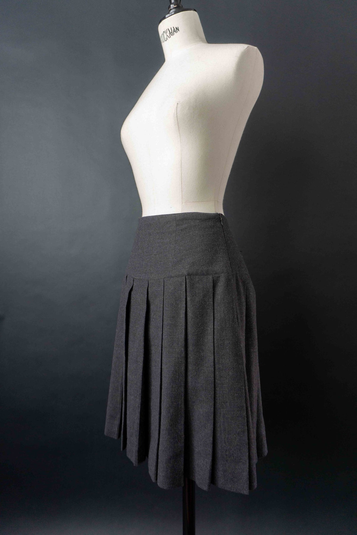Vintage Strenesse Faltenrock, Wolle, S–M