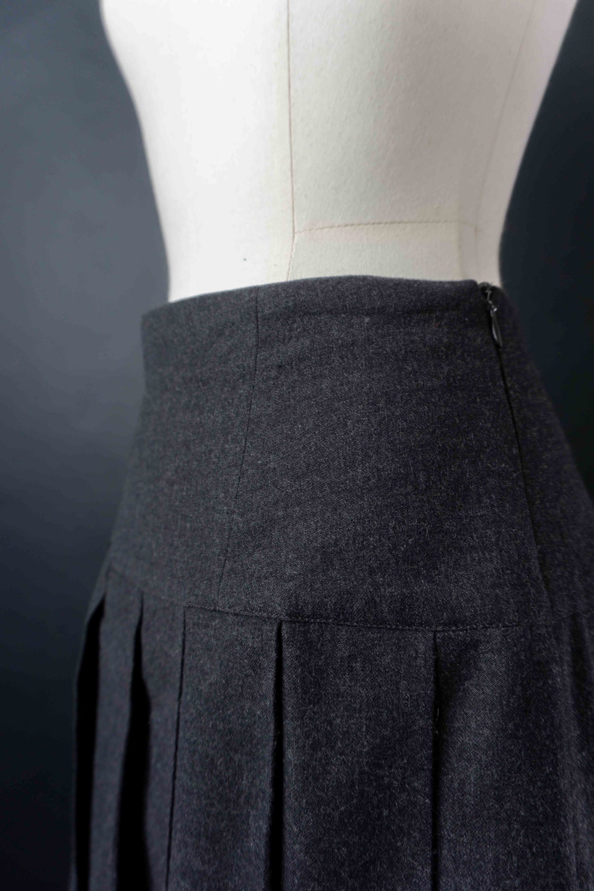 Vintage Strenesse Faltenrock, Wolle, S–M