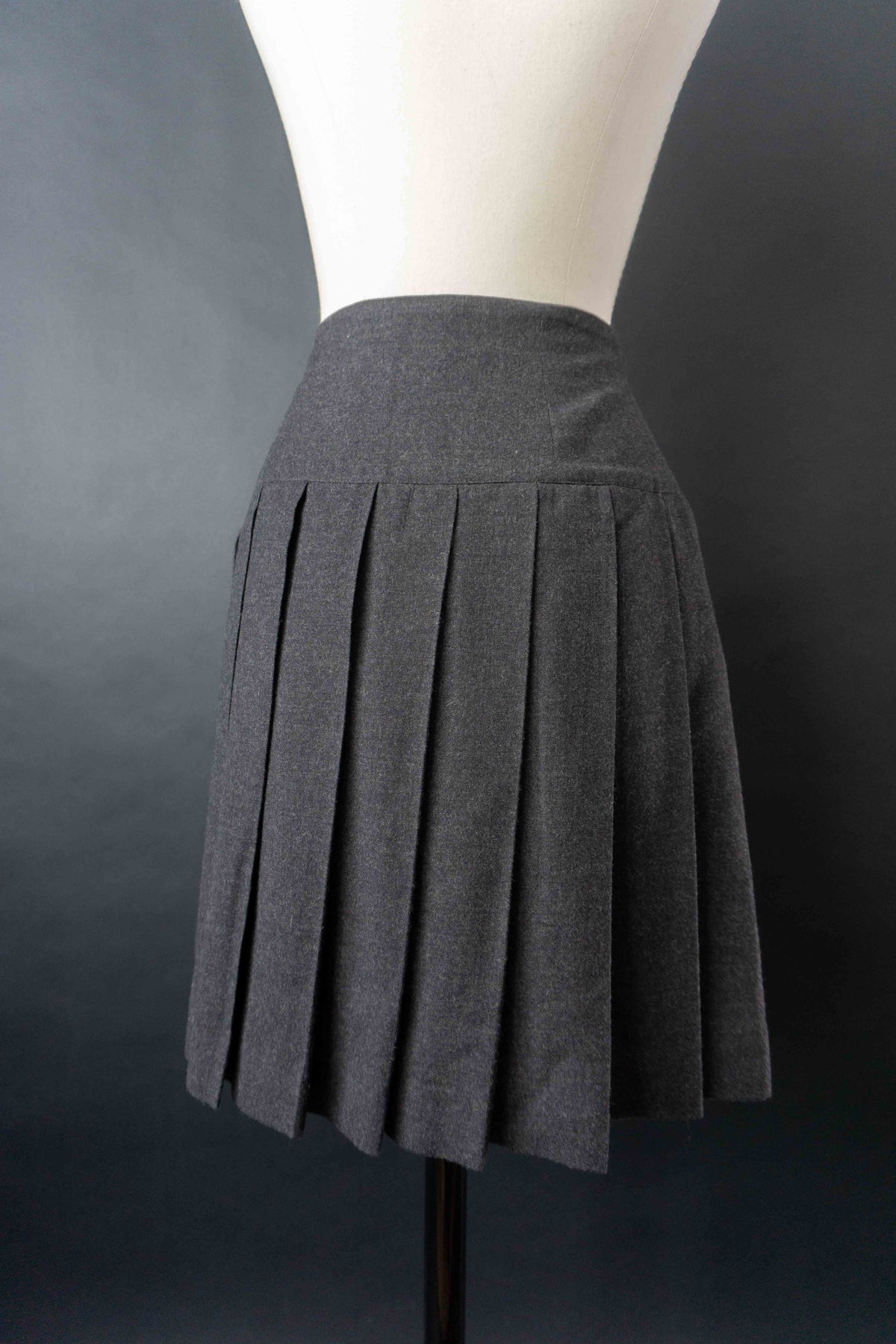 Vintage Strenesse Faltenrock, Wolle, S–M