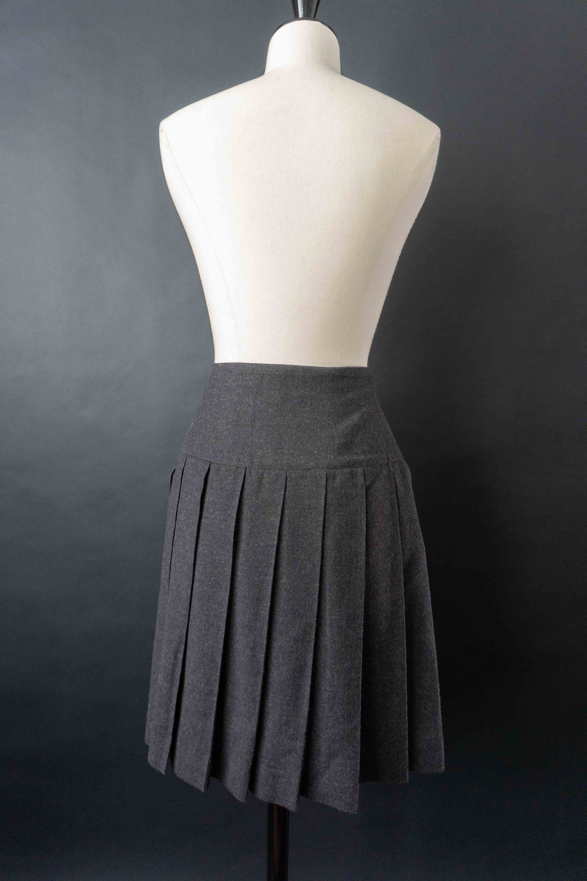 Vintage Strenesse Faltenrock, Wolle, S–M