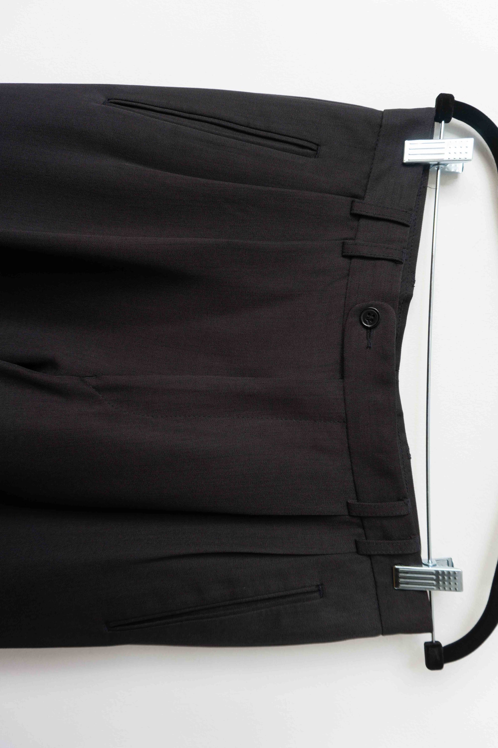 Vintage Anzughose Grau – Klassische Wollhose mit Bügelfalte, M–L theplaincircle vintage