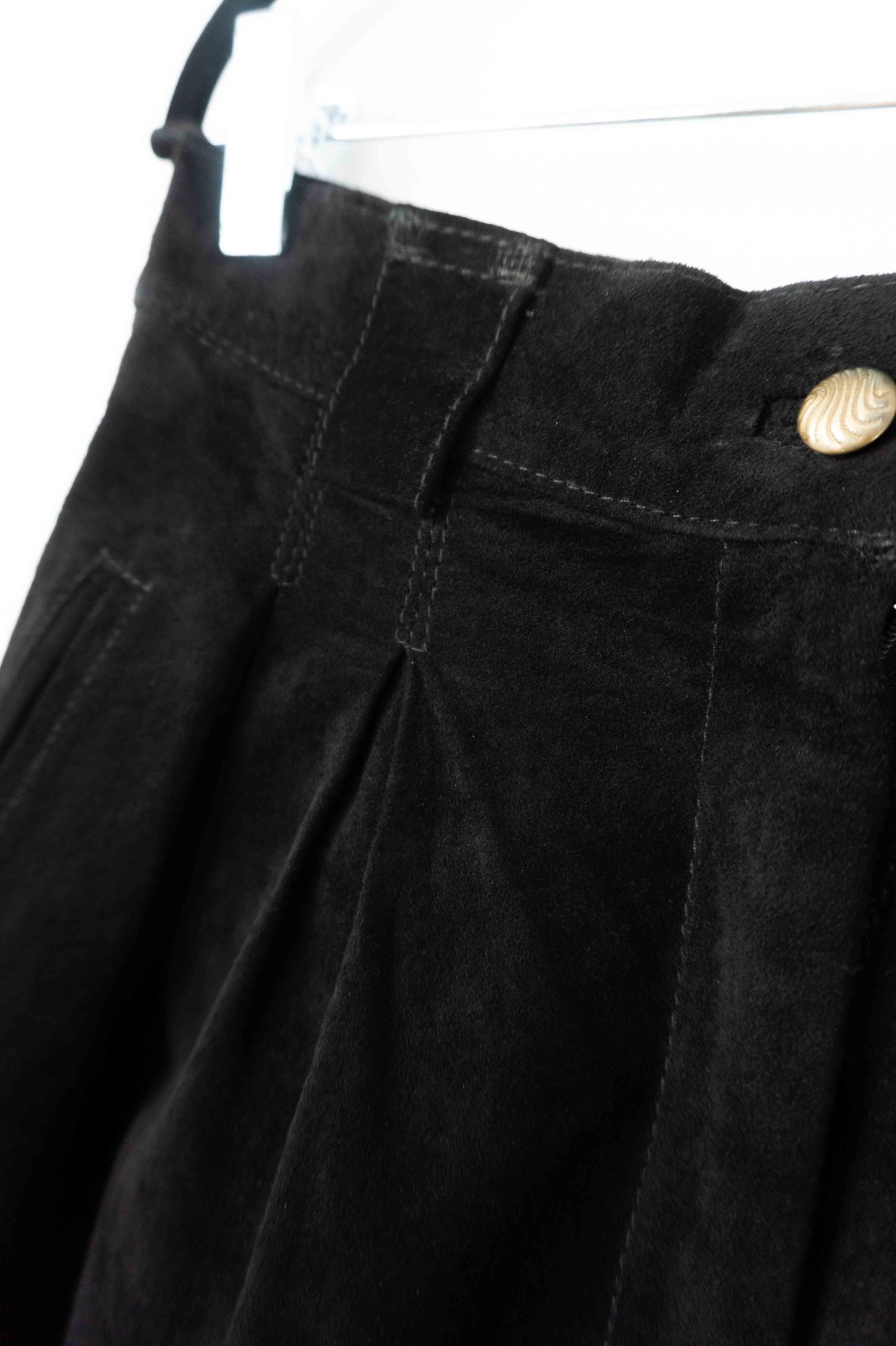 80s Ledershorts Schwarz XS–S theplaincircle vintage