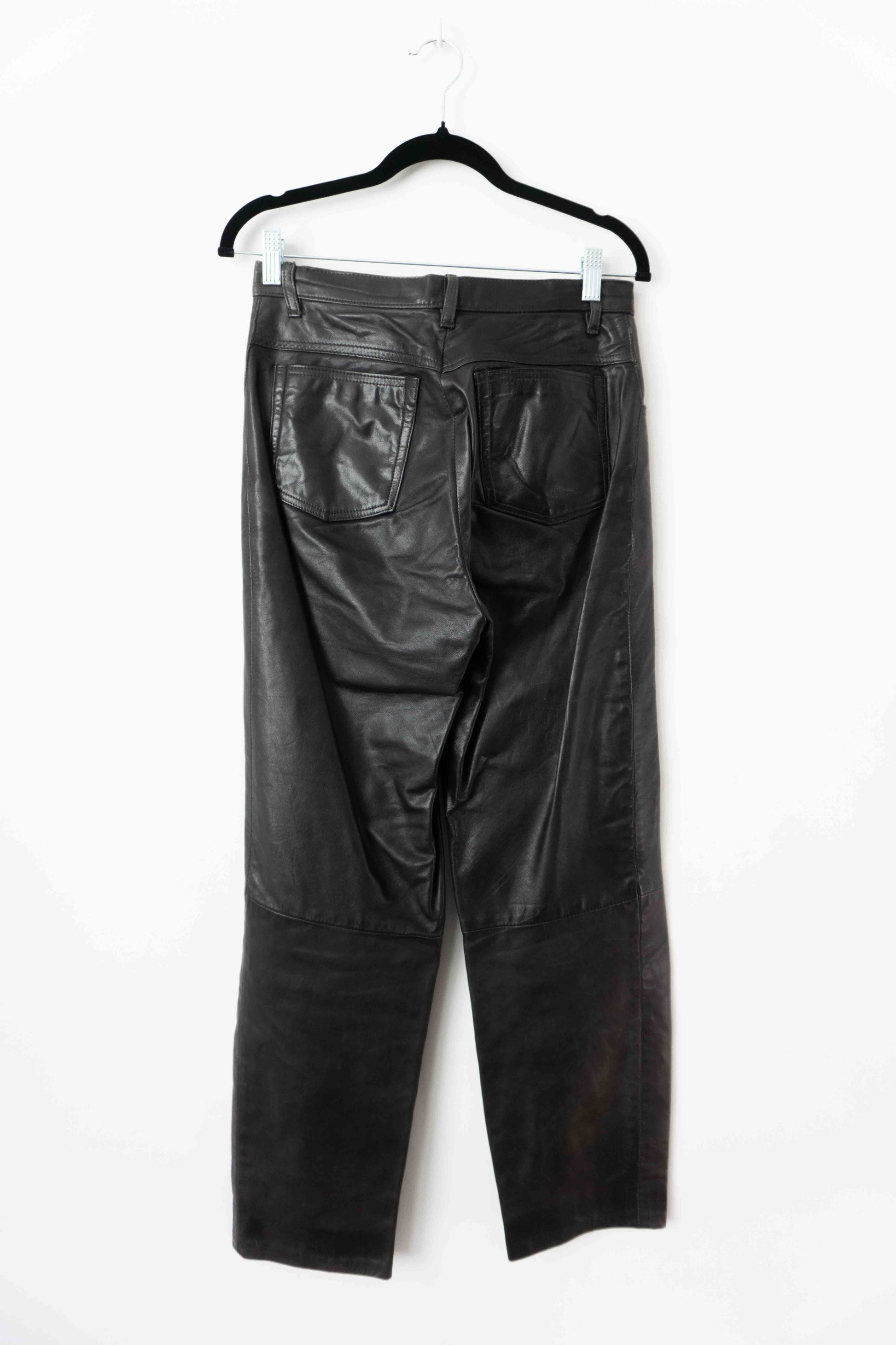 Lederhose Schwarz XS–S theplaincircle vintage