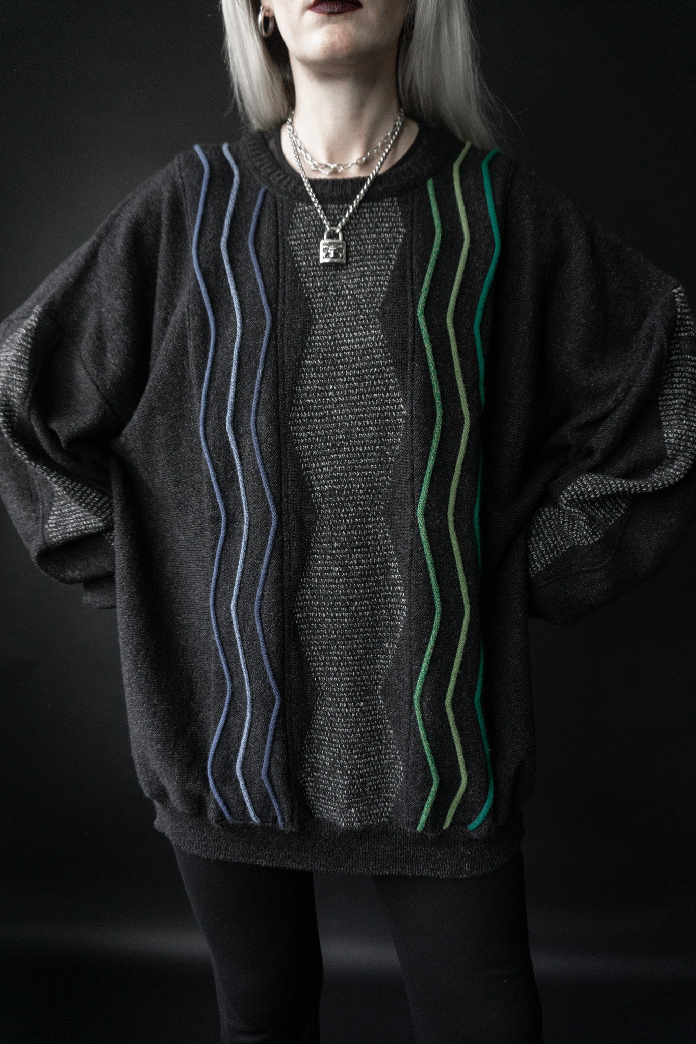 Oversized 80s Pullover, M–XL