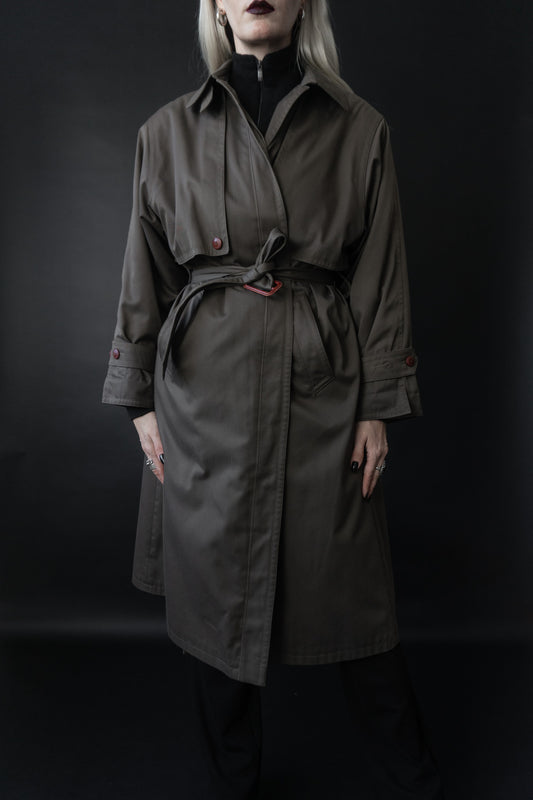 80s Trenchcoat Khaki, M–L