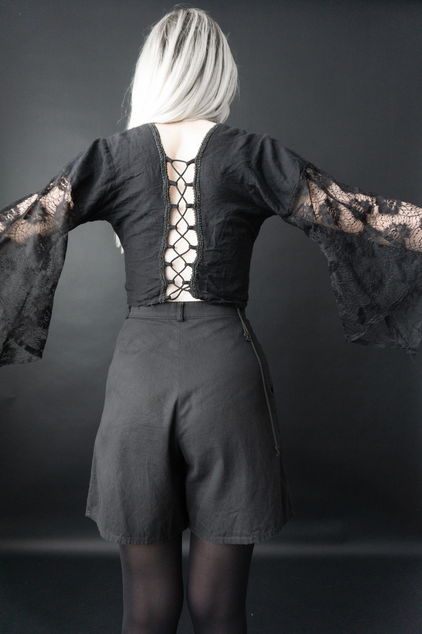 Gothic blouse lace, M