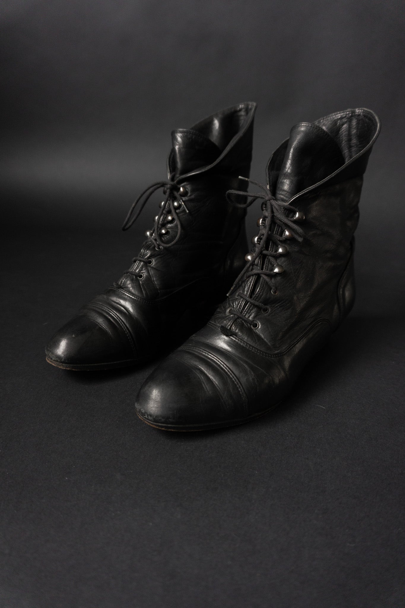 80s Witchy Boots Schwarz, 40