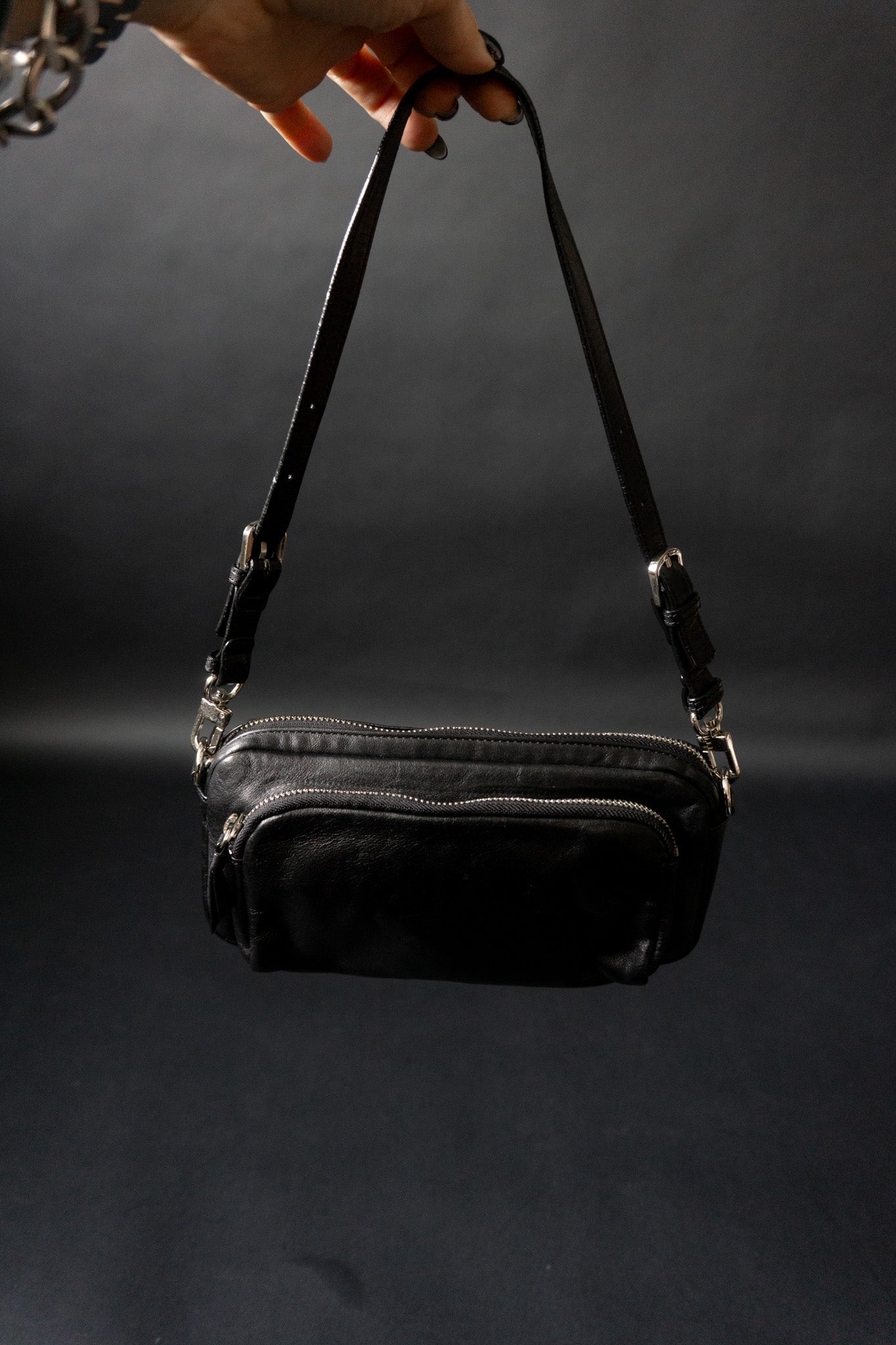 BREE leather bag black