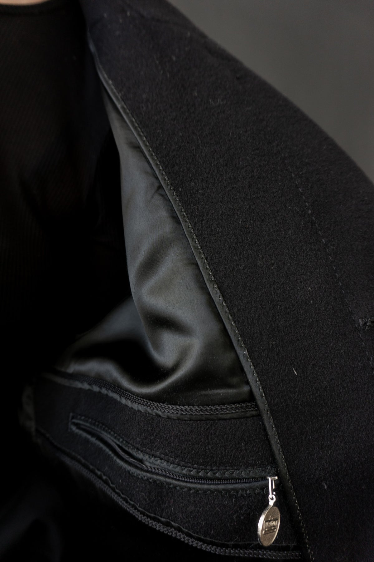 Vintage Kaschmir-Wolle Trenchcoat, M–L