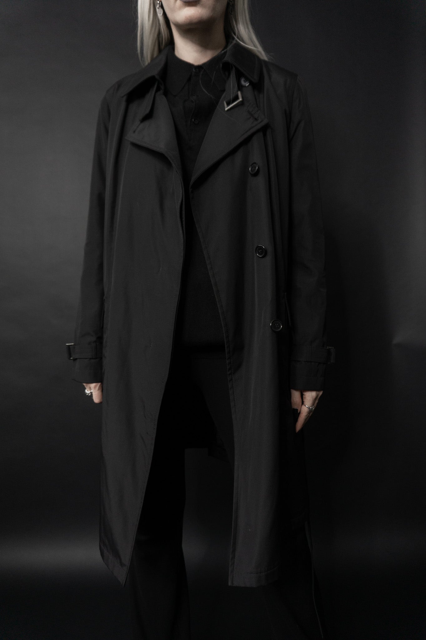 Trenchcoat Black, XS–M