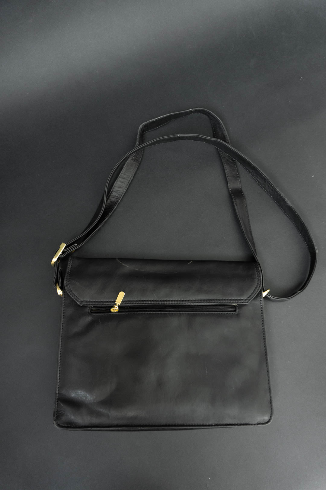 Ledertasche Schwarz