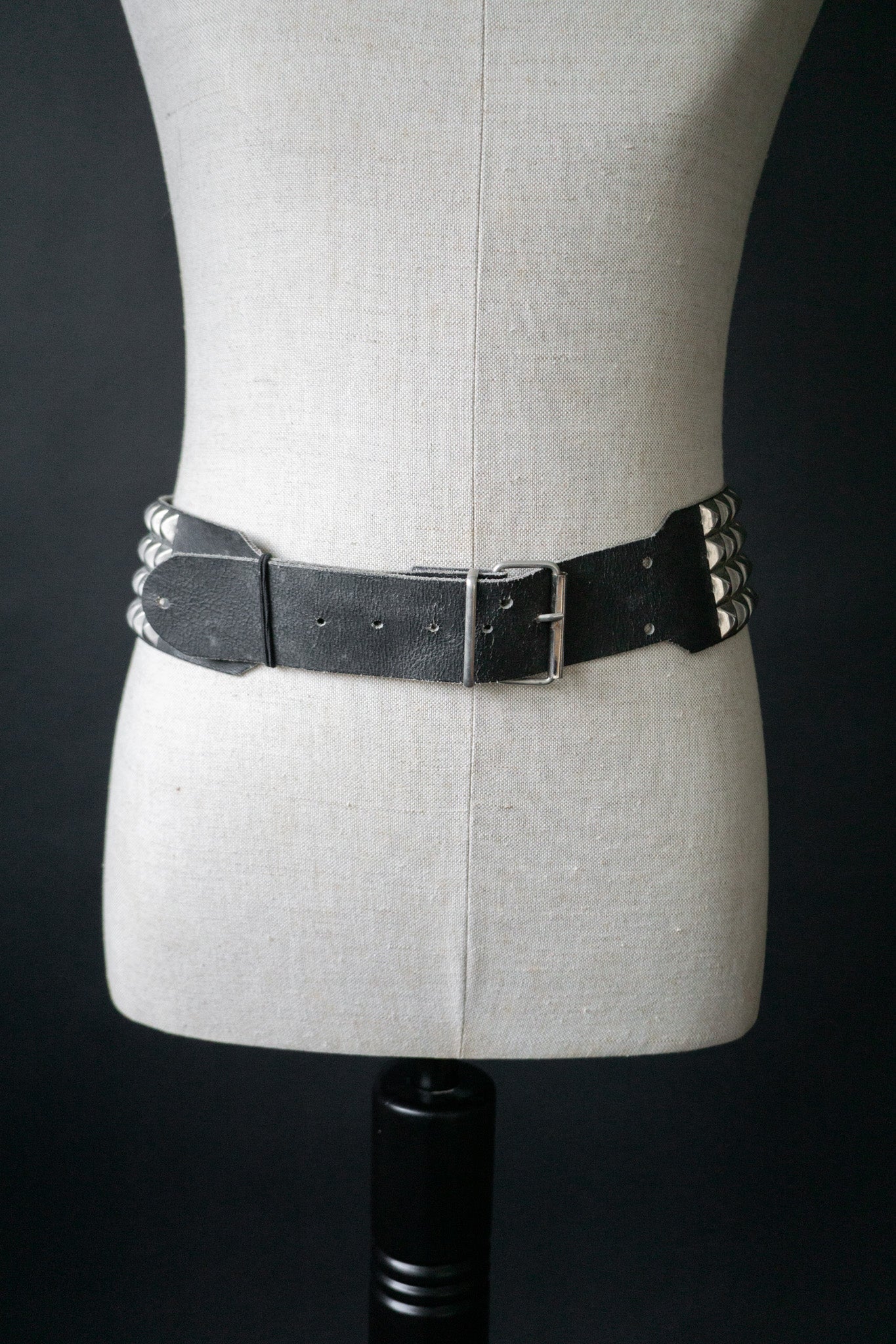 80s studded leather belt