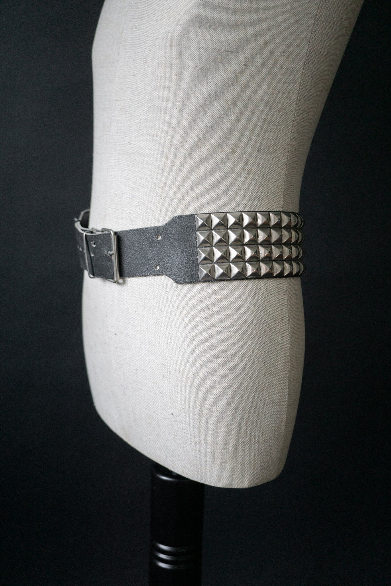 80s studded leather belt