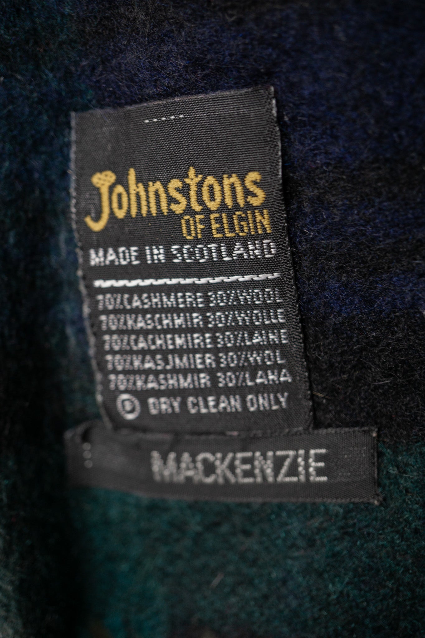 Tartan scarf Johnstons of Elgin