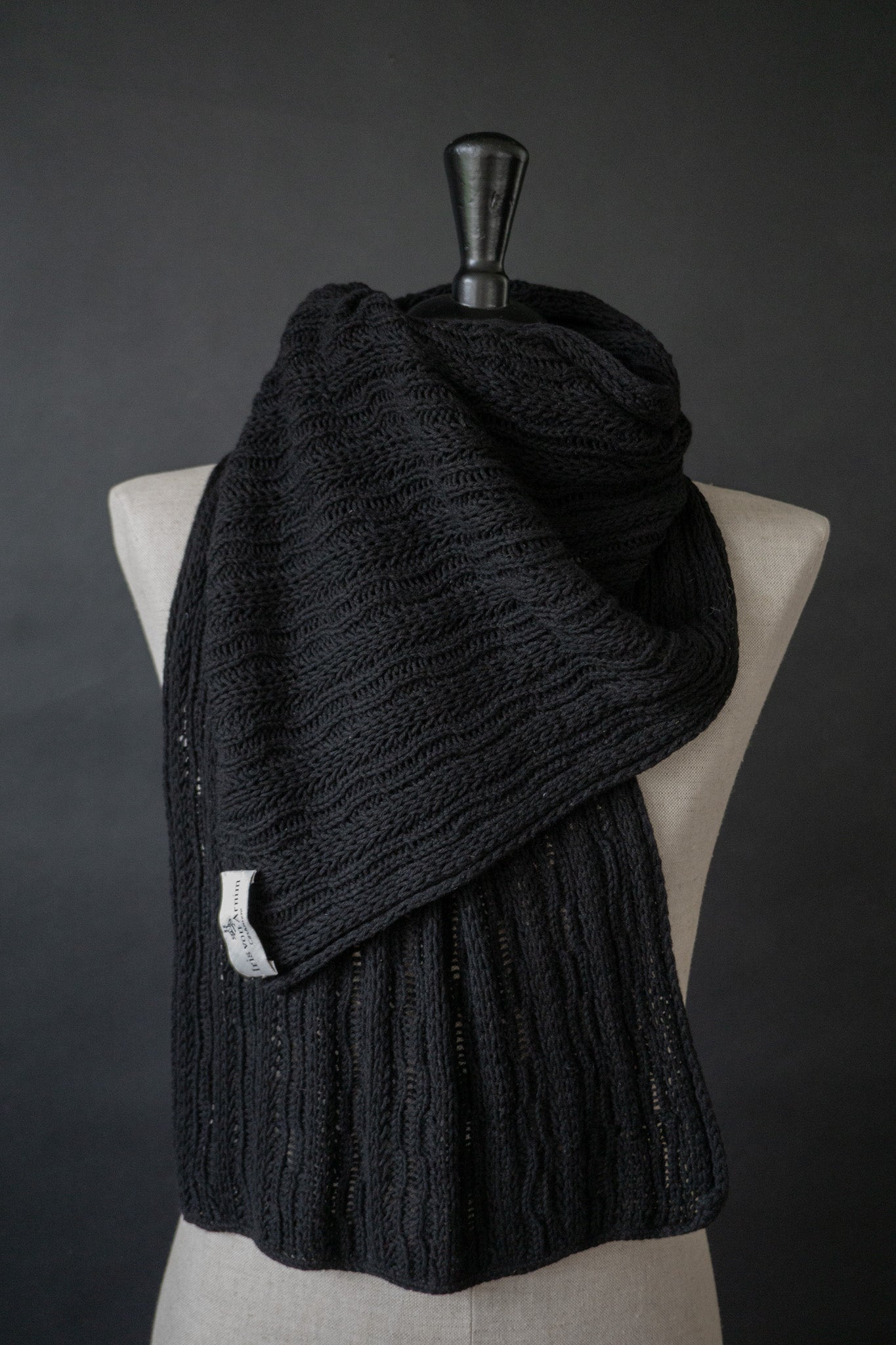 iris von arnim cashmere schal schwarz