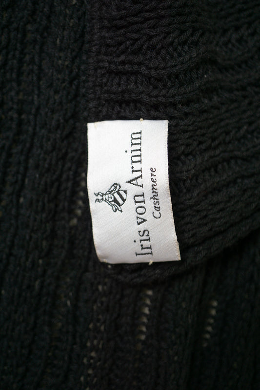 iris von arnim cashmere schal schwarz