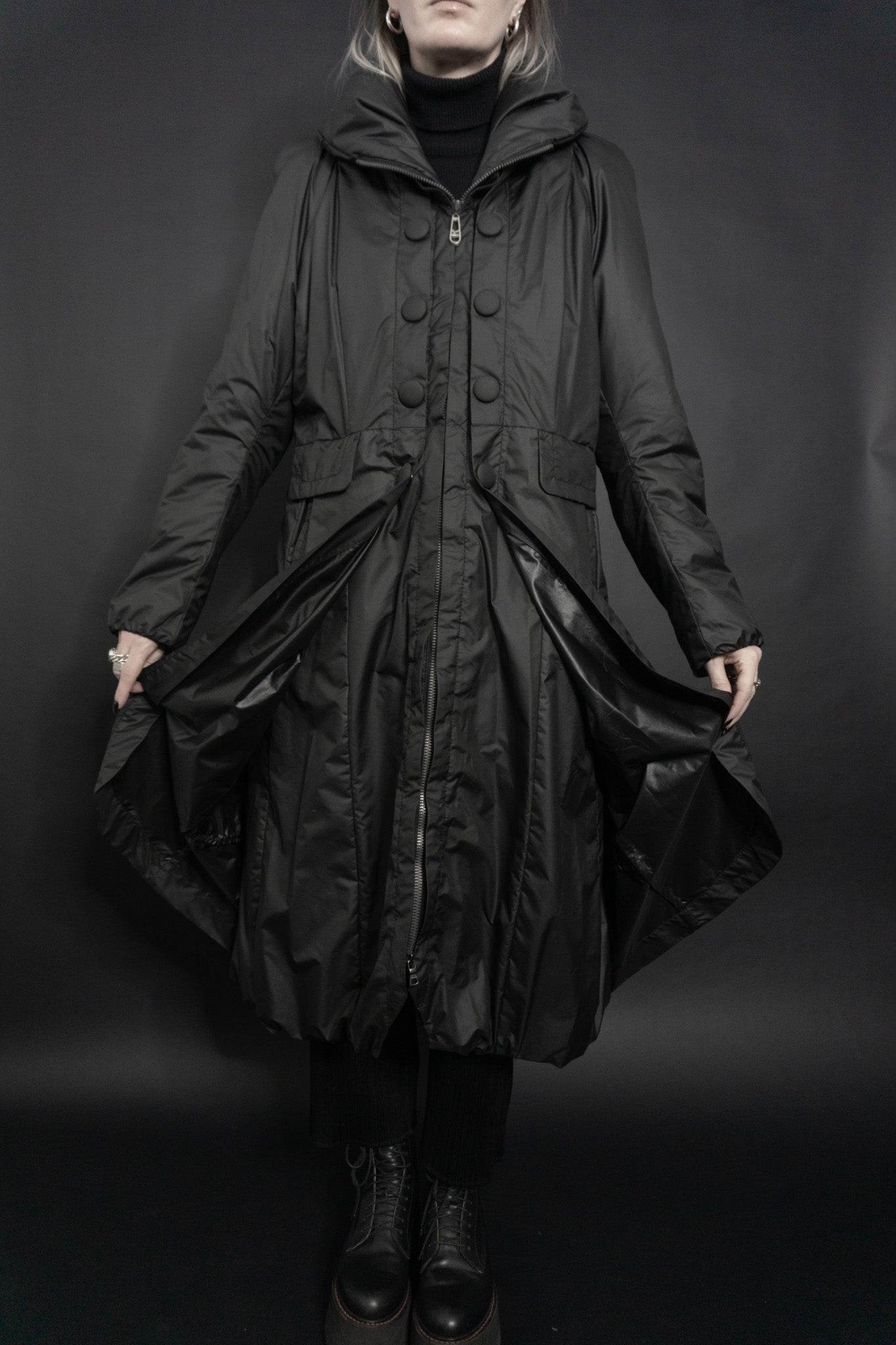 Avant-garde puffer coat, S–M