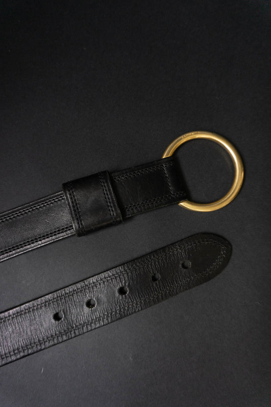 Leather belt Jil Sander Black 90