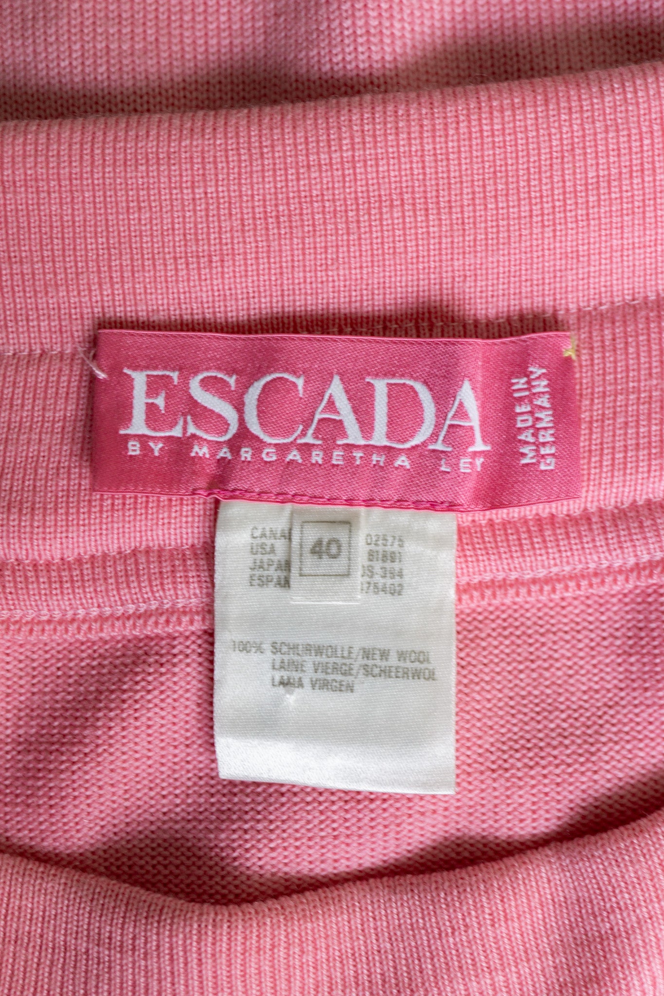 Vintage Escada Rock Rosa Strick