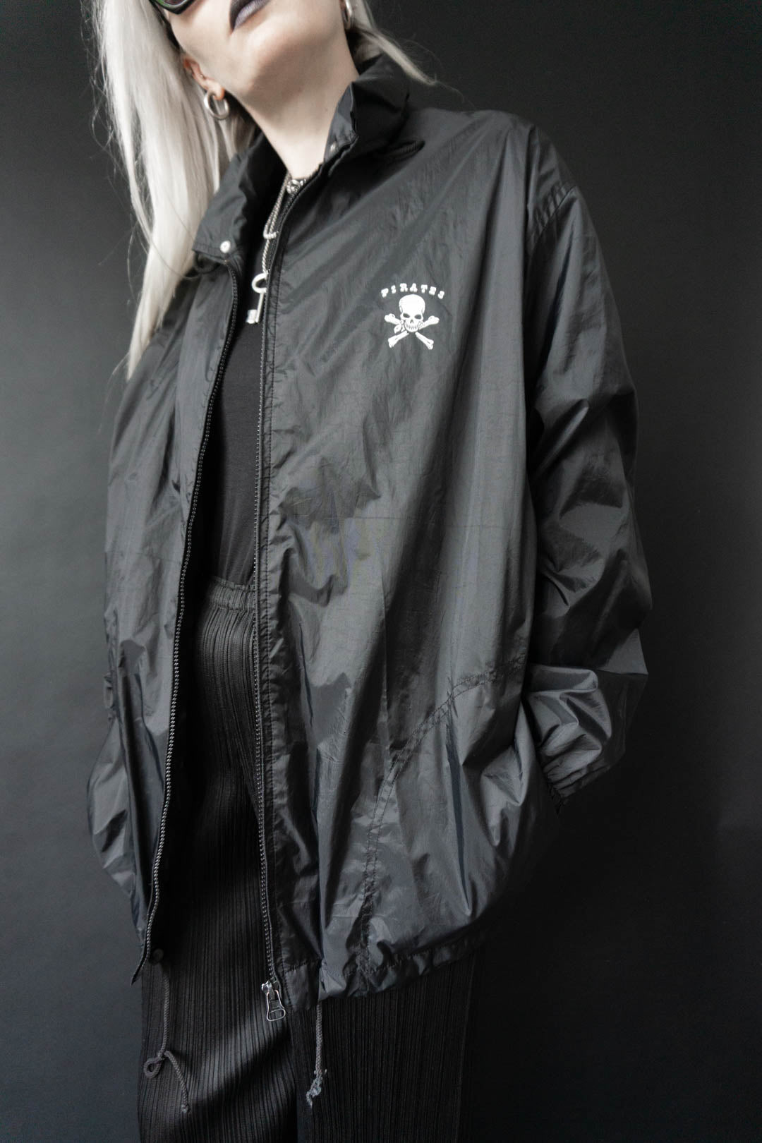 Rain jacket Pirates, Black, XL