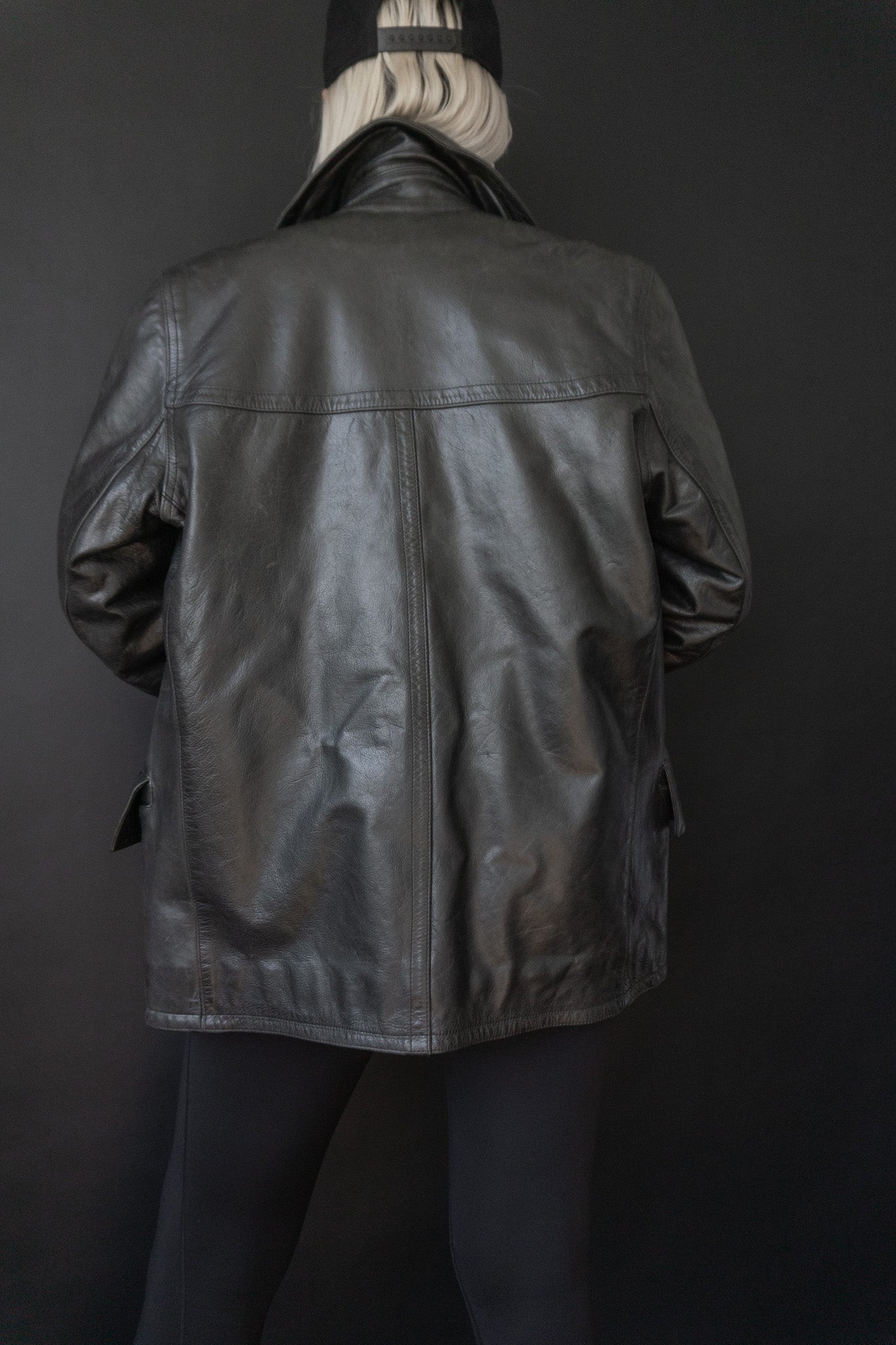 Leather jacket, Caban, M–L