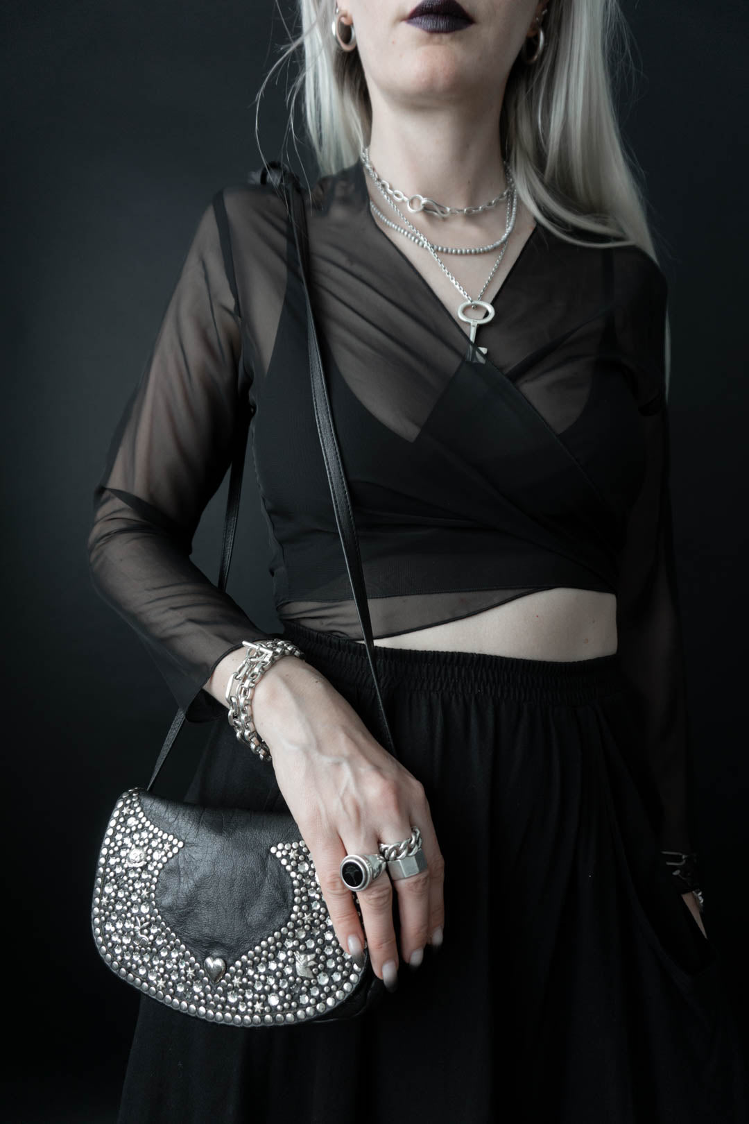 kolster vintage leather bag 80s