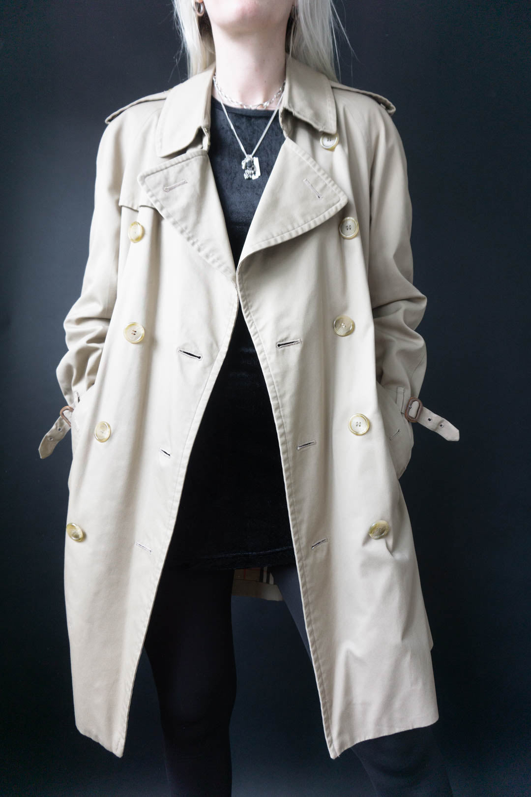 BURBERRY Prorsum Trenchcoat, Beige, M–L