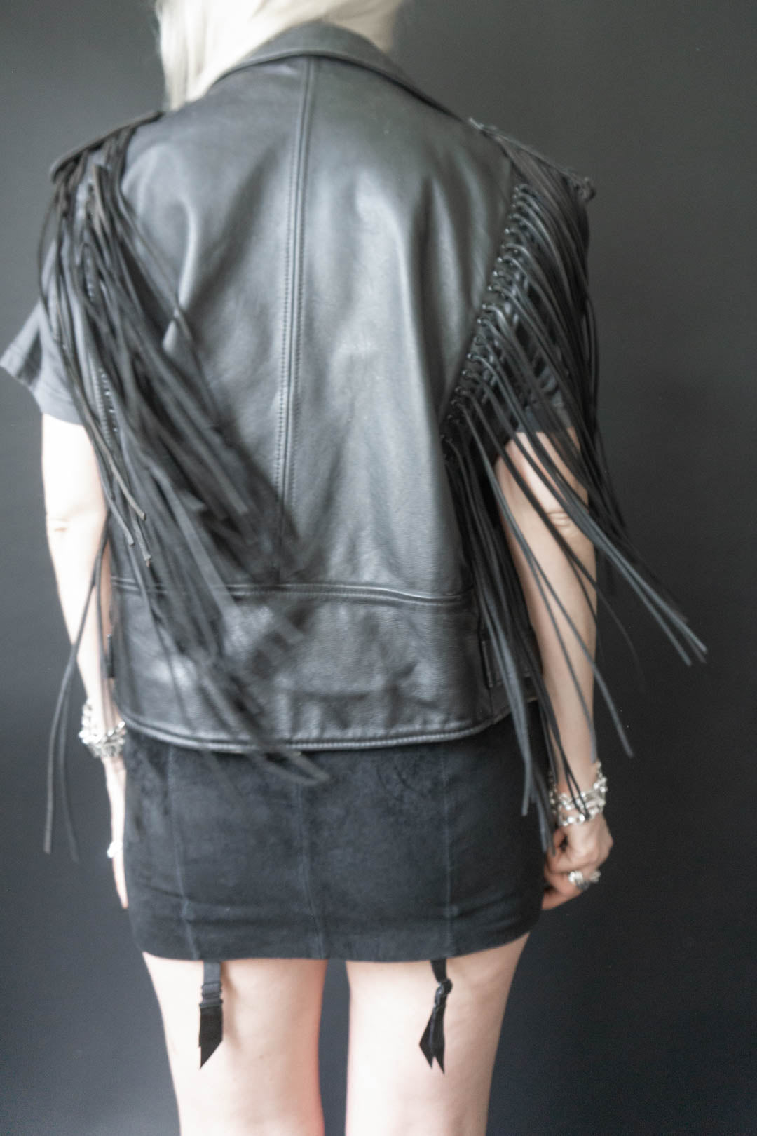 –Personal Archive– Leather Vest Fringes, M-XXL