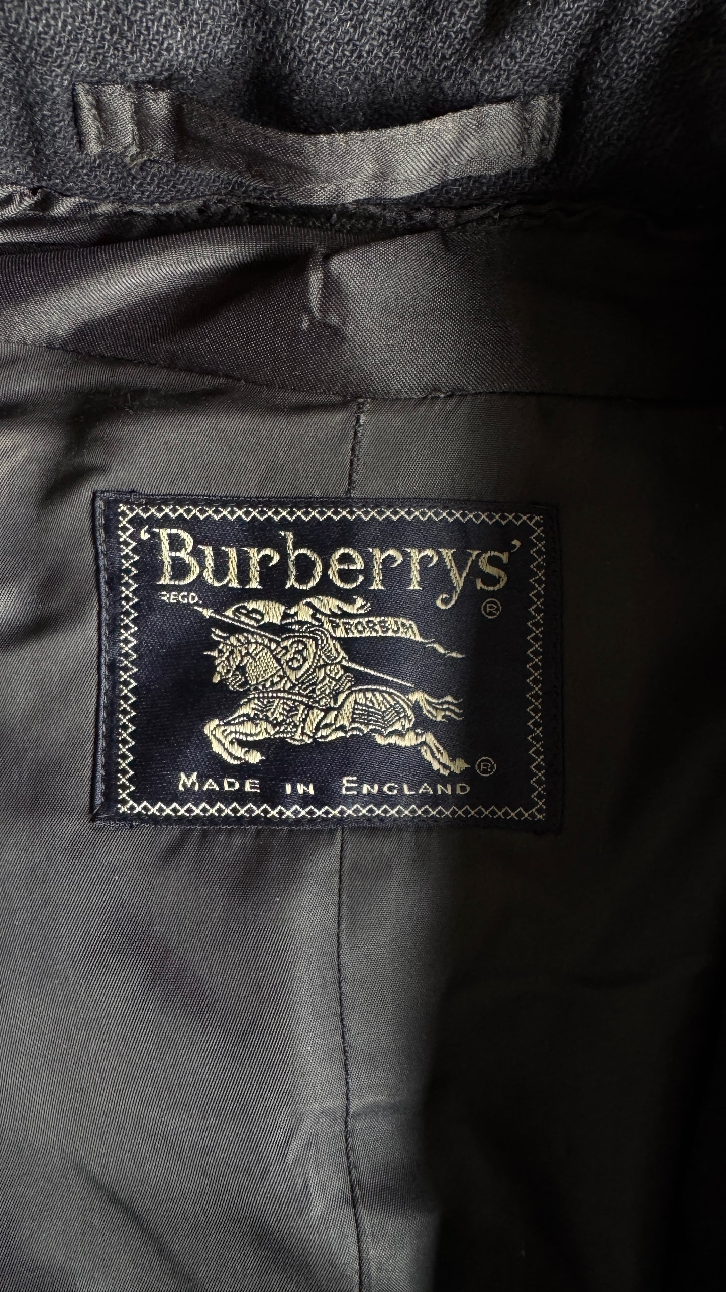 Vintage Burberry Wollmantel, L–XL theplaincircle vintage