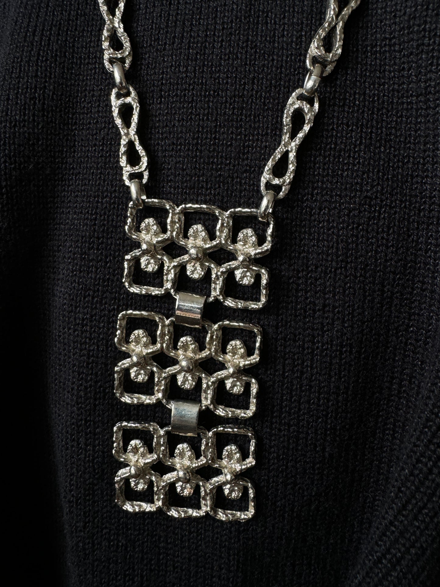 Midcentury Kette Silber