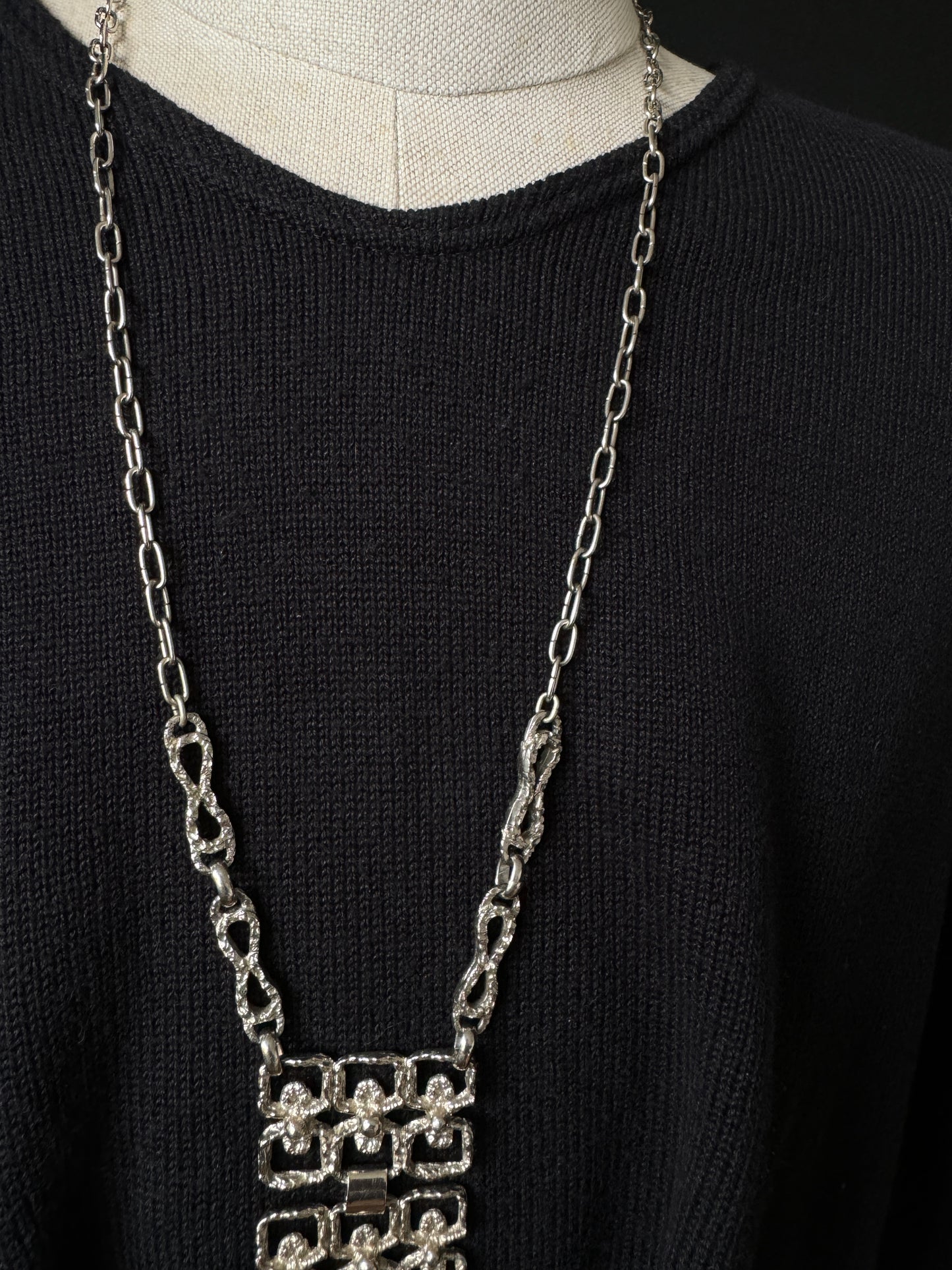 Midcentury Kette Silber